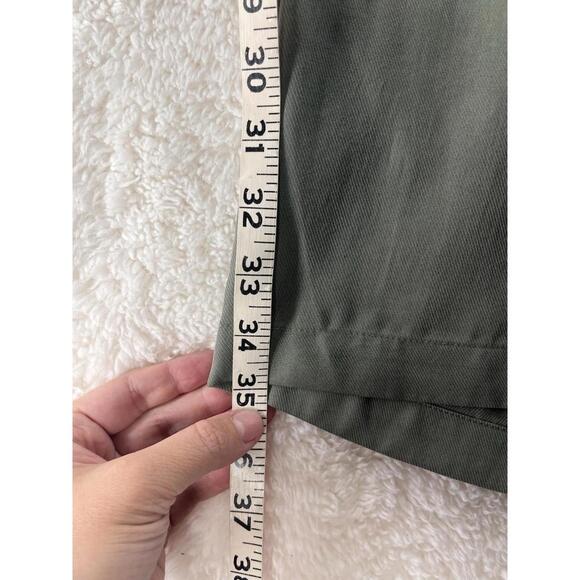 J. Jill Wide Leg Crop Pants Tencel 2X Peatmoss Green Relaxed Lagenlook Casual - Picture 2 of 9